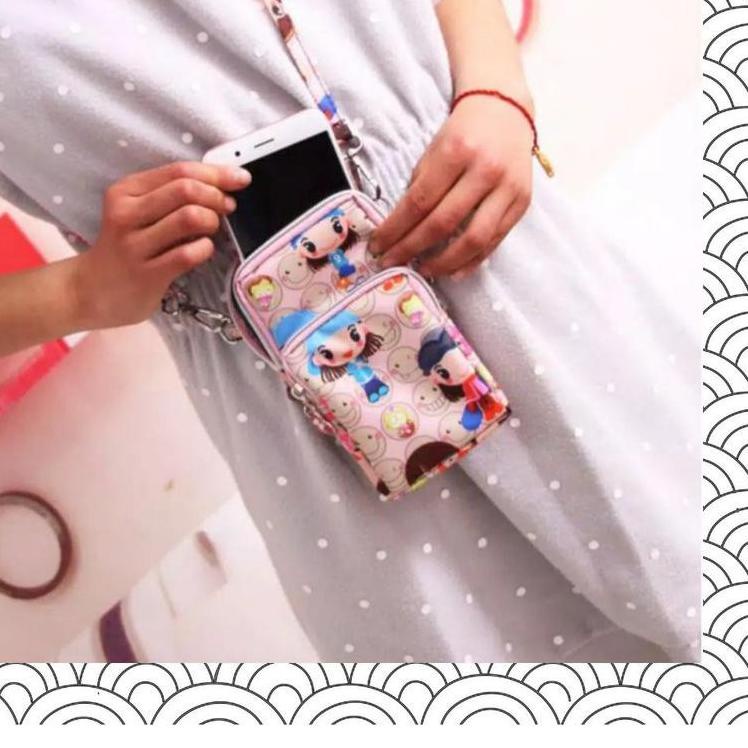 12.12 Tas HP Anak Perempuan Wanita Import Remaja Trendy Murah Terbaru/Tas HP Anak Cewek Murah Kekin