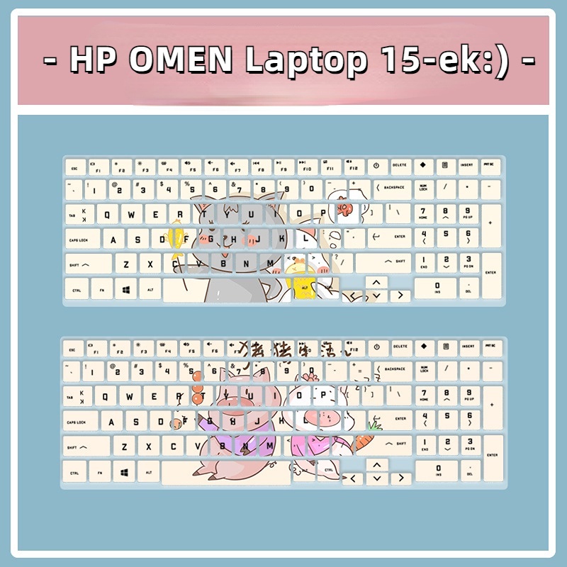 Cover Pelindung Debu Motif Kartun Bunga Untuk Laptop HP OMEN 15ek penutup keyboard