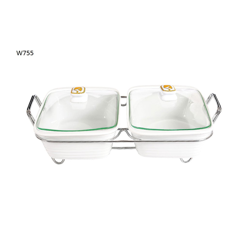 Vicenza Double Food Warmer W755 PENGHANGAT MAKANAN PRASMANAN dengan Diameter 24 cm dan volume produk