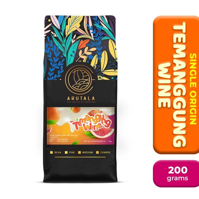 

[ COD ] ARUTALA Kopi Robusta Temanggung Wine 200 gram PROMO Kode 1265