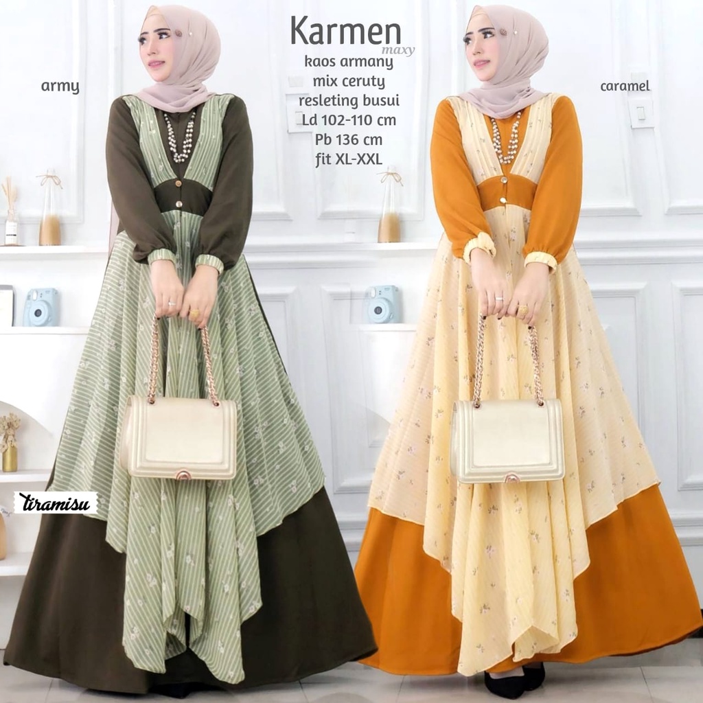KARMEN MAXI DRESS ORIGINAL TIRAMISU