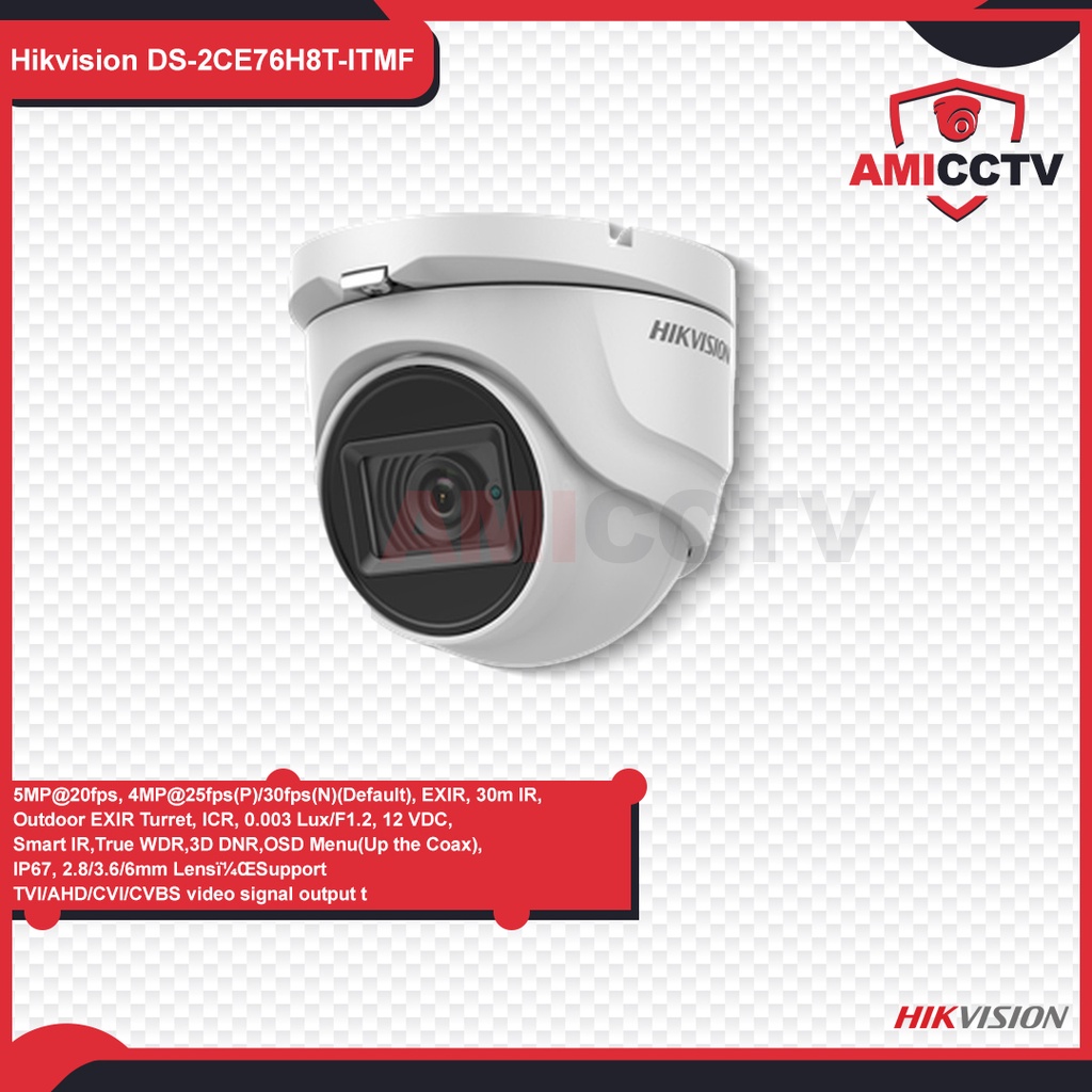 Camera CCTV Hikvision 5MP Indoor DS-2CE76H8T-ITMF