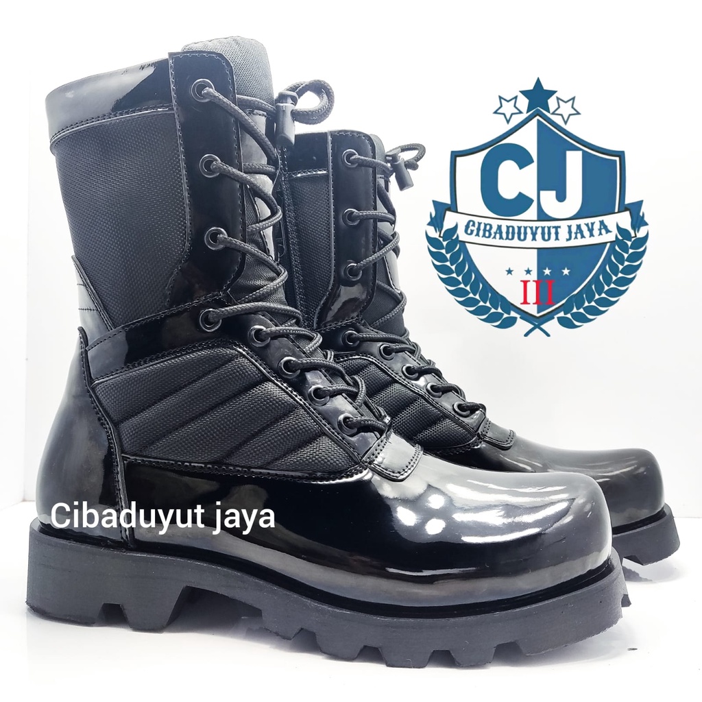 SEPATU PDL RADIAL SUPER KILAP BUKAN KULIT SAPI ASLI PDL TNI POLRI SECURITY SATPAM TERLARIS!!