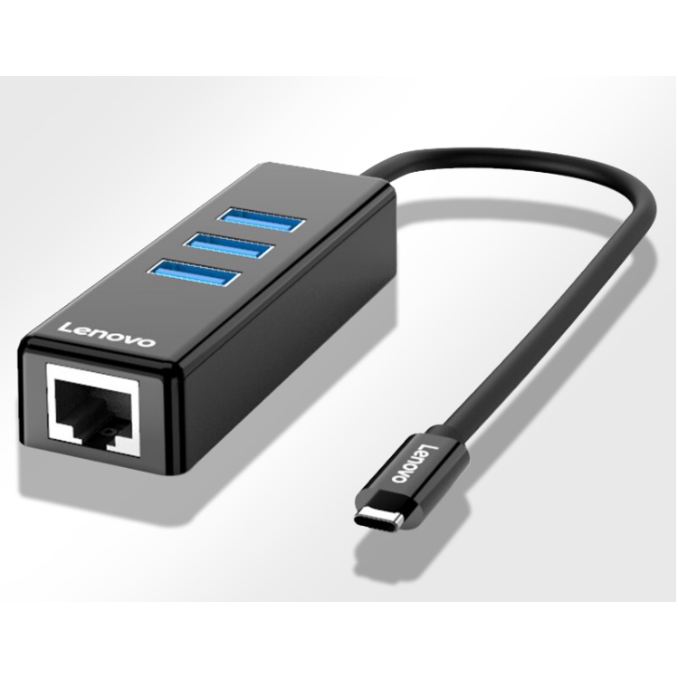 USB Type C 3.1 to Port Gigabit RJ45 Ethernet Network 3 Ports USB 3.0