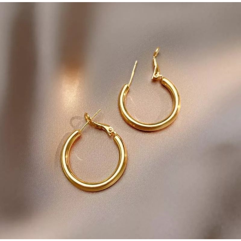 ( Bayar Ditempat) Anting Titanium Wanita import Korea Style Original/Anting Titanium Wanita Asli ORI