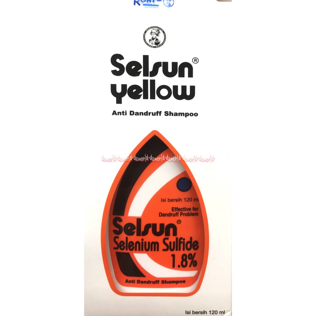 Selsun Orange 120ml Selsun Selenium Sulfide 1,8% Shampoo Ketombe Jamur Danruff  Rambut Berketombe Gatal Selsan Sel Sun