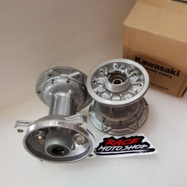 TROMOL KLX - TROMOL DEPAN DAN BELAKANG KLX150 36HOLE(LUBANG) ORIGINAL KAWASAKI