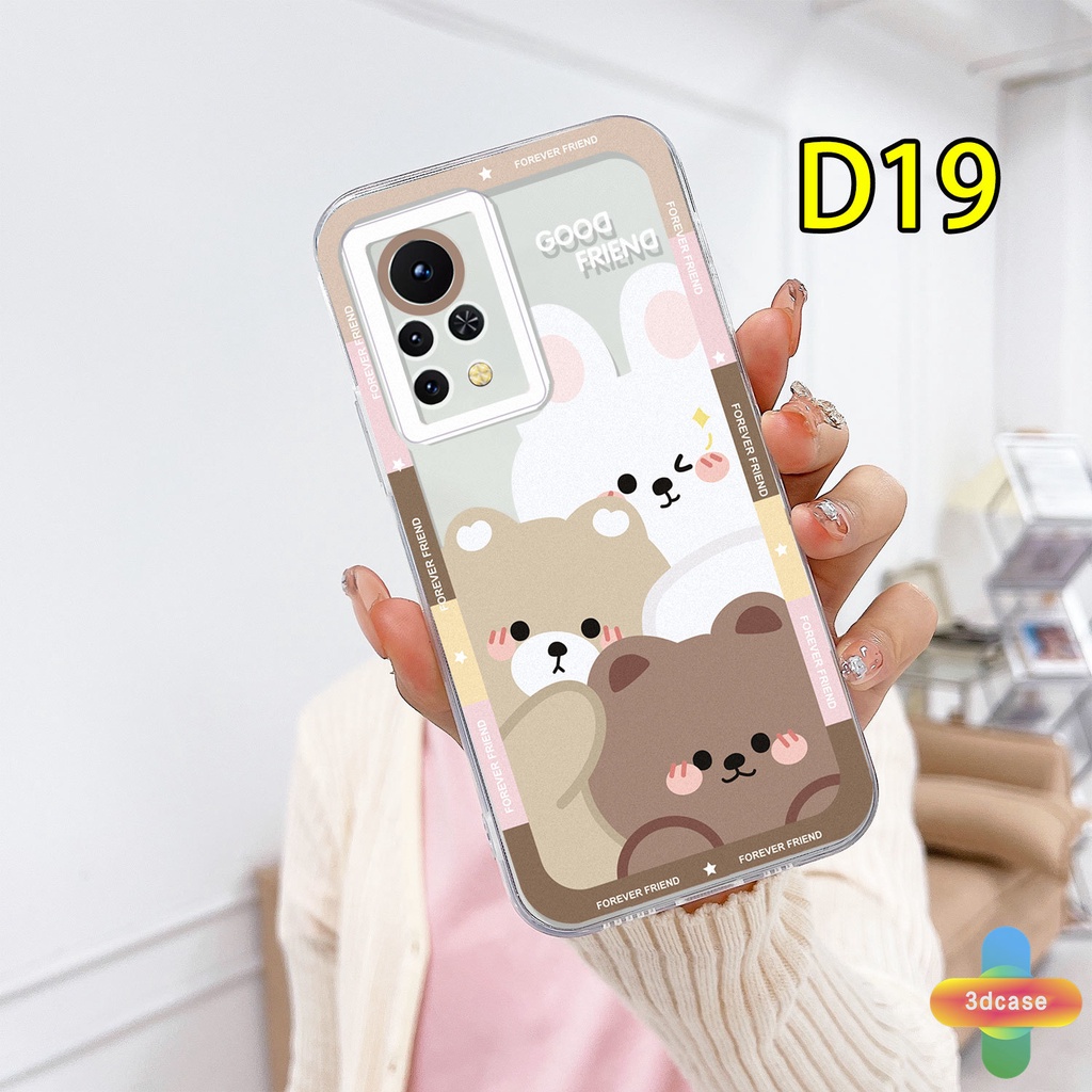 Casing Soft Case Infinix Hot 10 11 Play 10 10t 10s NFC 10i 9 Pro 10 Lite 11 Plus Hot 9 Play 11 11S NFC Infinix Smart 6 5 4 4C 5 Pro Tencno Spark 5 PRO A15 A16 A9 A5 A7 A5S Y12 Y20 Y15S Y21S A12 Ins Cartoon Cute Camera Protection Case