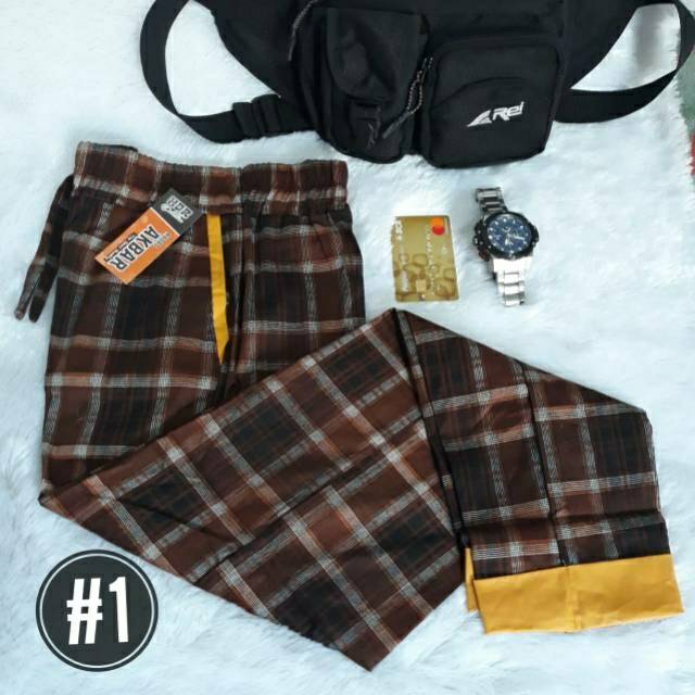 BAGGY PANTS KOTAK KOTAK/BAGGY  PANTS STIK BALIK
