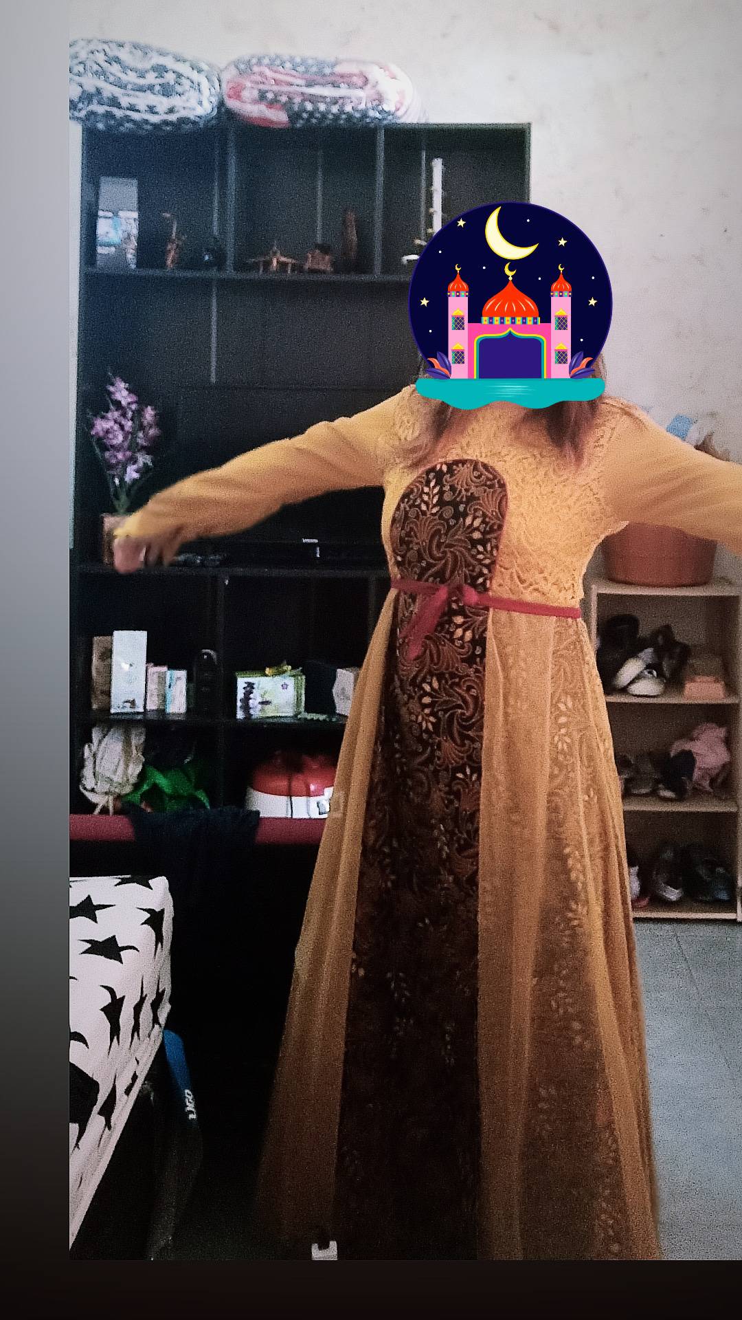 Gamis Couple Pasangan Kondangan Keluarga Ibu Dan Anak Muslim Syari Terbaru Kekinian Batik Couple Set