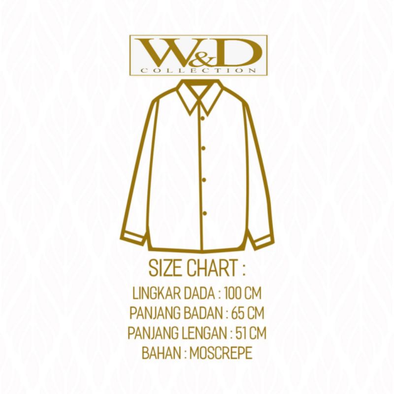 W&amp;D | PANDA ID TOP Casual Kemeja Formal Fashion Wanita