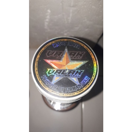 Gelasan VALAK NEW "ALDEBARAN" senar mati/matot/deadstring, bahan SILVER, size 0.21,klos 2000 yard