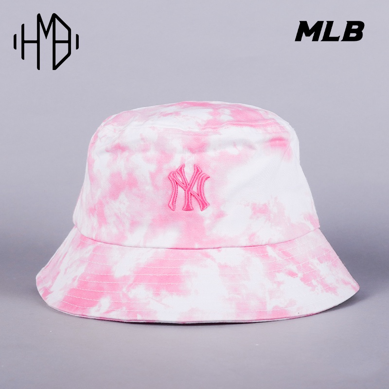 MLB Korea NY Yankees Tie Dying Bucket Hat Pink