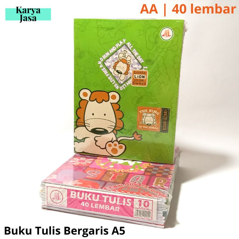 

Buku Tulis AA 40 lembar | Buku Tulis Sekolah Ukuran A5 Berkualitas | Grosir Buku Medan