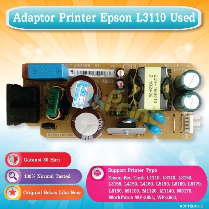 Adaptor Printer Epson L3110 L5190 L6160 L6170 L6190 M1100 Bekas FSB1221