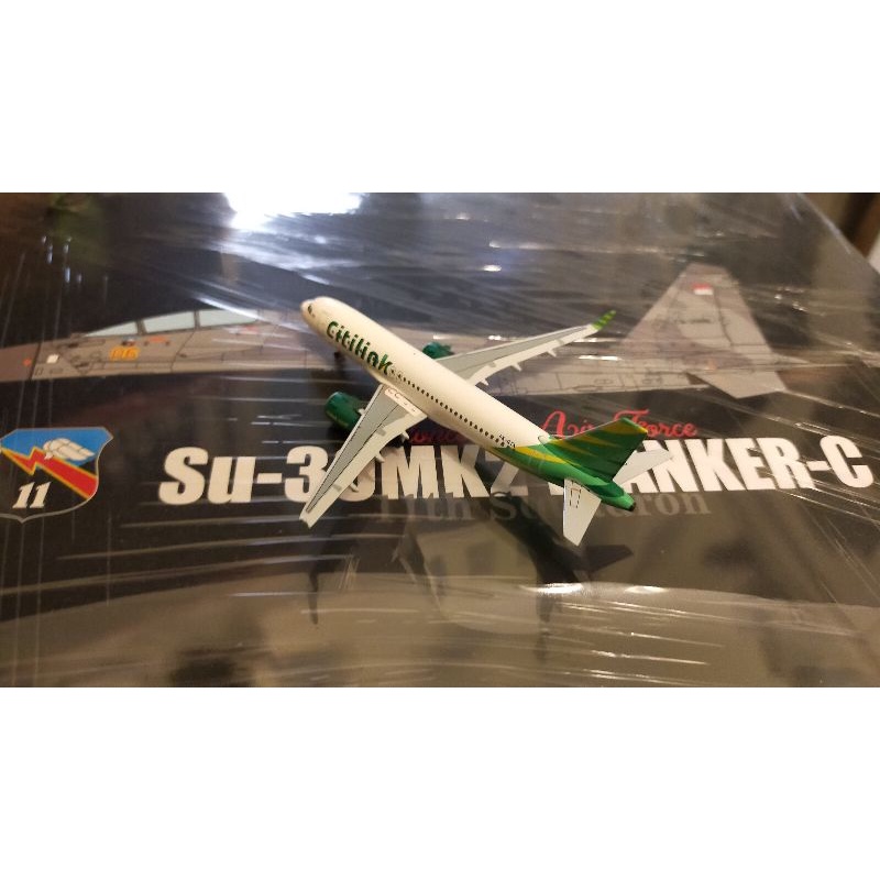 mainan diecast pesawat Aeroclassics Airbus A320 NEO Citilink 1/400