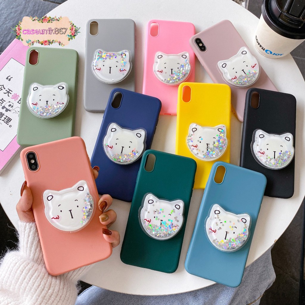 case popsocket glitter candy redmi 4a 5a 6a 6 note4x 7a 8a 3 note5a note8 note7 note6 etc CS667