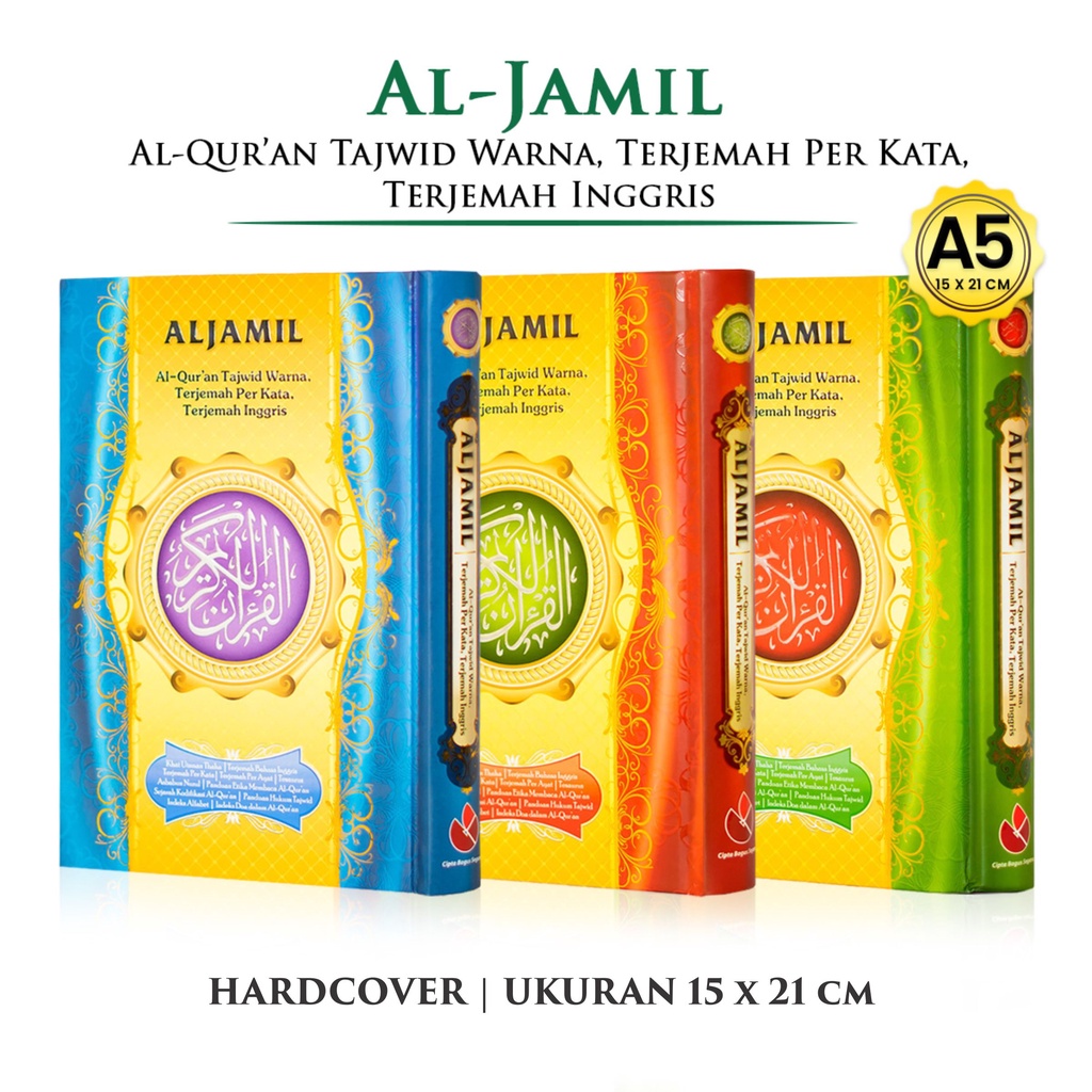 Alquran Kecil Al Jamil Al Quran Terjemah Tajwid Quran Terjemahan Bahasa Inggris Per Kata Translitera