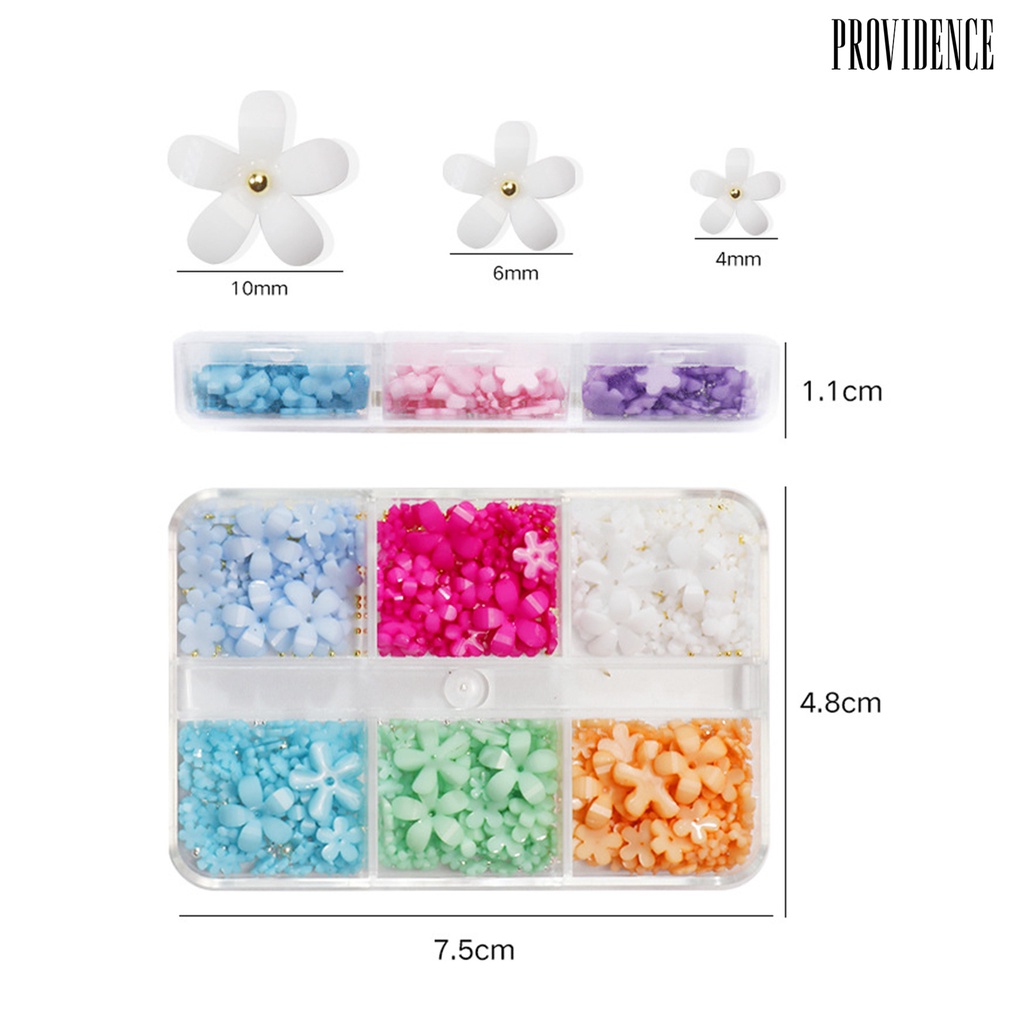 1 Set Ornamen Bunga Bahan Resin Untuk Dekorasi Nail Art