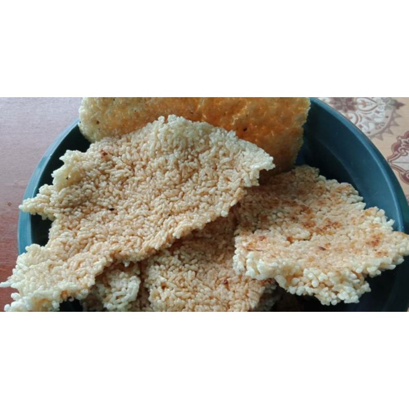 

intip goreng kerak nasi keron siap santap