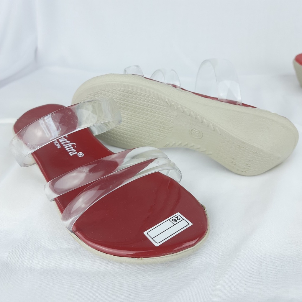 mandirishoesstore-SANDAL SEPATU PESTA ANAK PEREMPUAN JELLY BENING 3 4 5 6 TAHUN KAY08