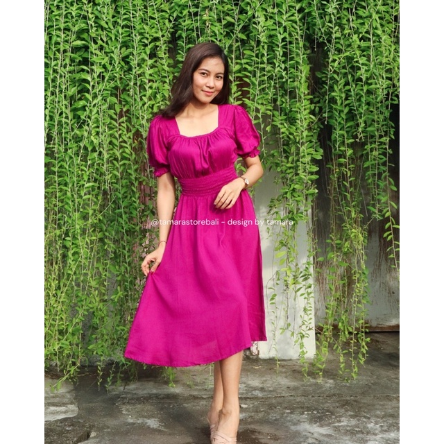 DRESS WANITA POLOS NAURA