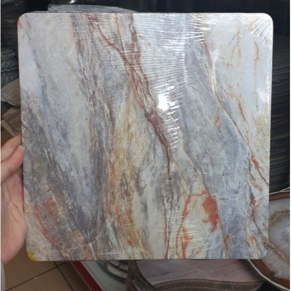 tatakan kue kotak 25cm motif RANDOM! / pcs cake board premium