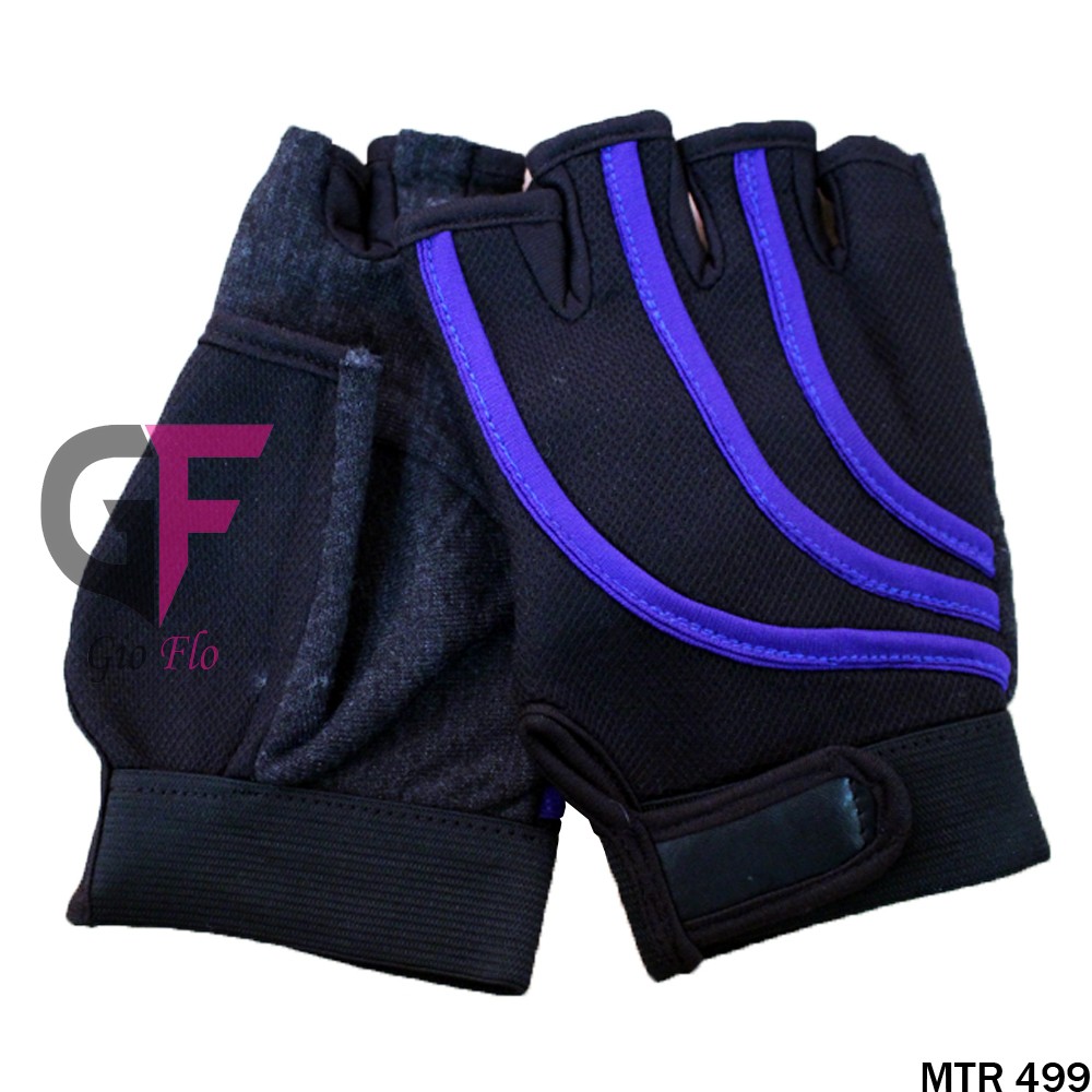 GIOFLO Sarung Tangan Motor Lis Pendek Blue / MTR 499