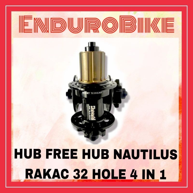 HUB FREEHUB NAUTILUS RAKAC BOOST QR TA  32 HOLE 4 BEARING TAWON ENDUROBIKE