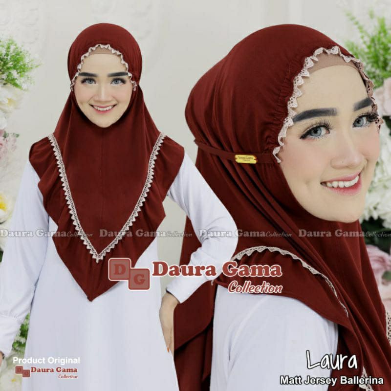 jilbab bergo instan laura ori daura gama
