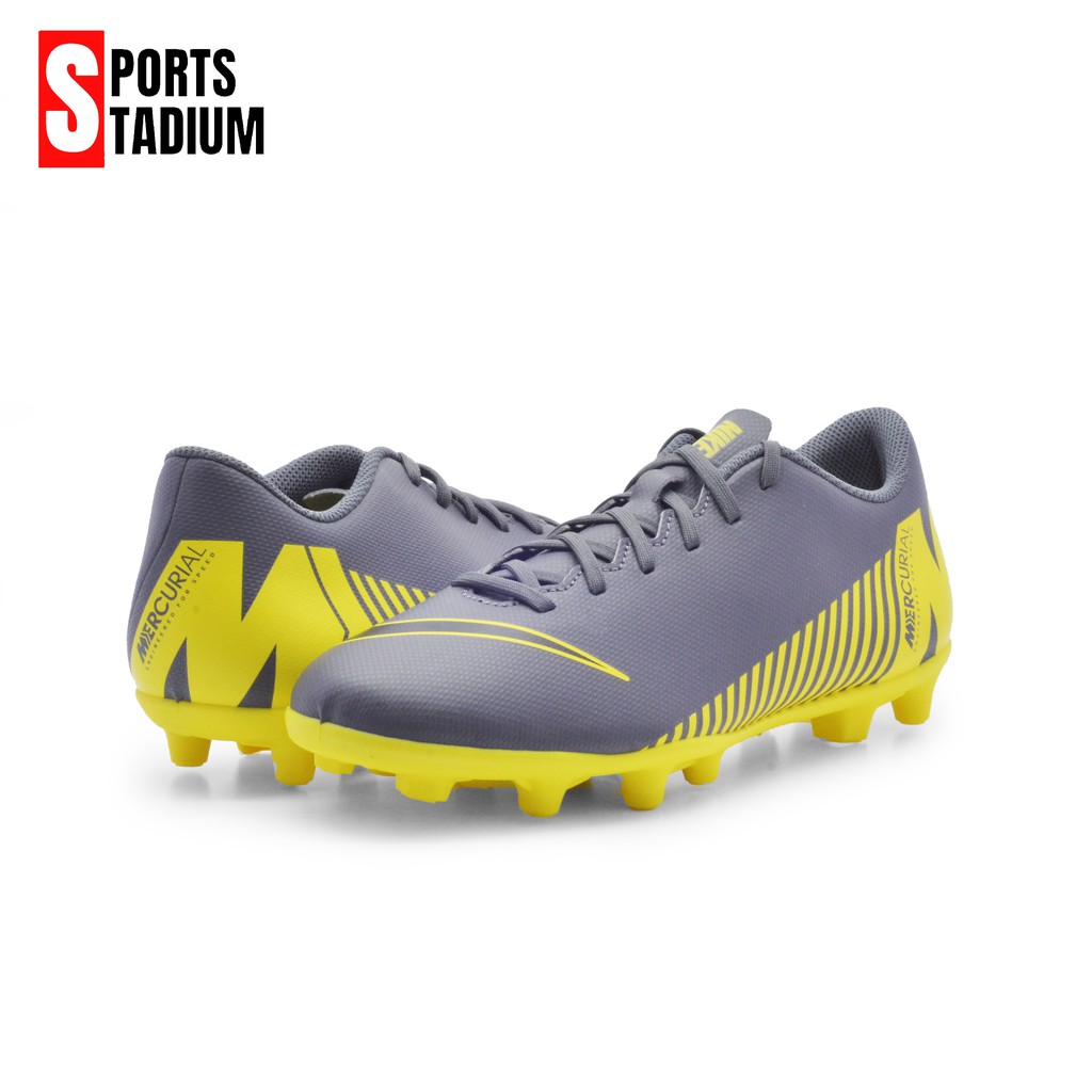 SEPATU BOLA NIKE MERCURIAL VAPOR 12 CLUB FG/MG DARK GREY