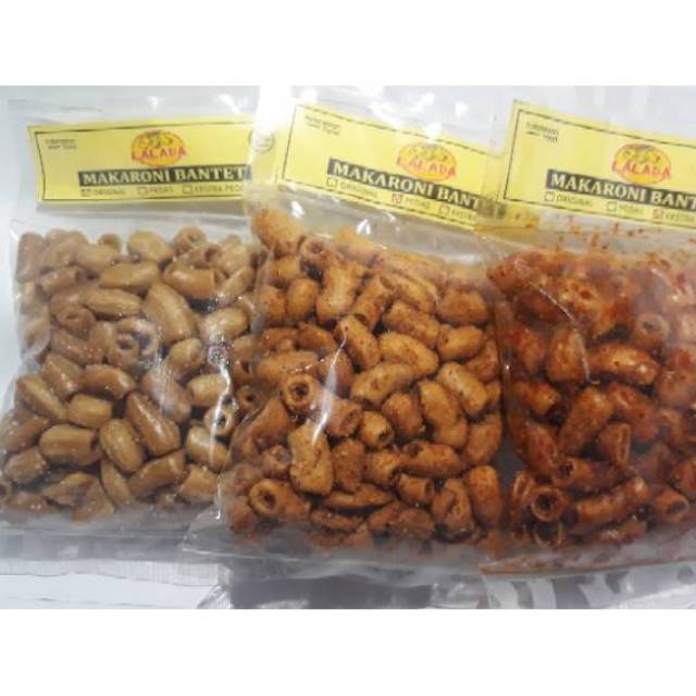 

Makaroni Bantet Lalada Paket 10 Pcs Kemasan 70 Gram