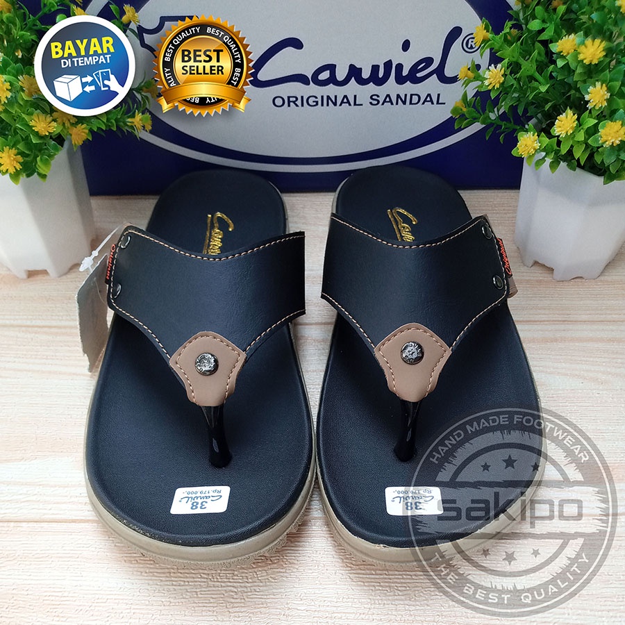 PROMO 4.4 MEGA SALE !! SANDAL JEPIT CANVIL NYAMAN DIPAKAI / SAKIPO