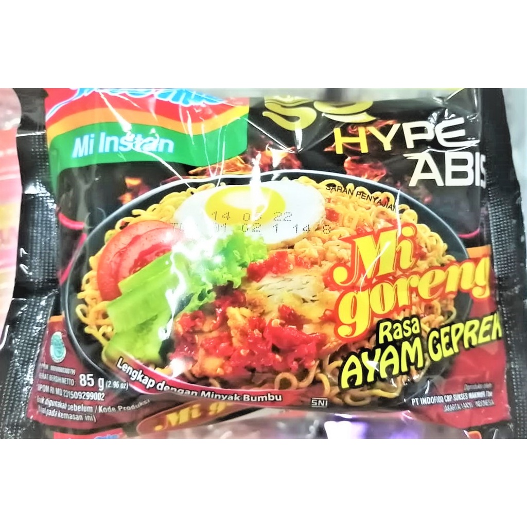 

Indomie Hype Abis Mie Goreng Ayam Geprek 85gr