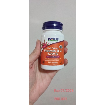 Original NOW Vitamin D3 5000iu