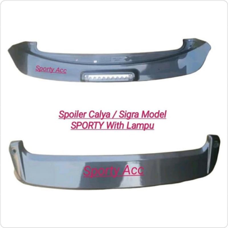 Spoiler Calya / Sigra Model SPORTY MB + Lampu Rem