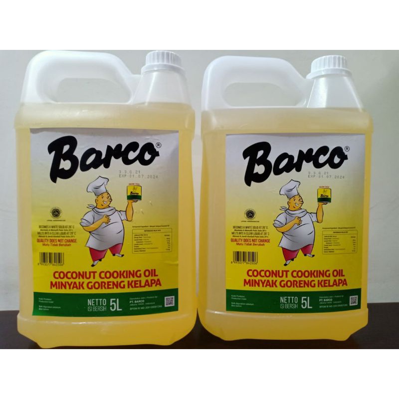 

Minyak Barco 5 liter / 5 lt / Minyak Goreng kelapa