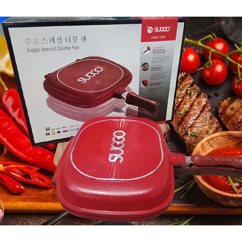 DOUBLE PAN SUGGO 32 CM WAJAN DOUBLE PANGGANG  SUGGO