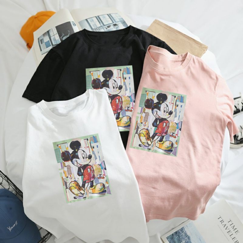 T-SHIRT OVERSIZE MiCKEY CARTOON KAOS DEWASA