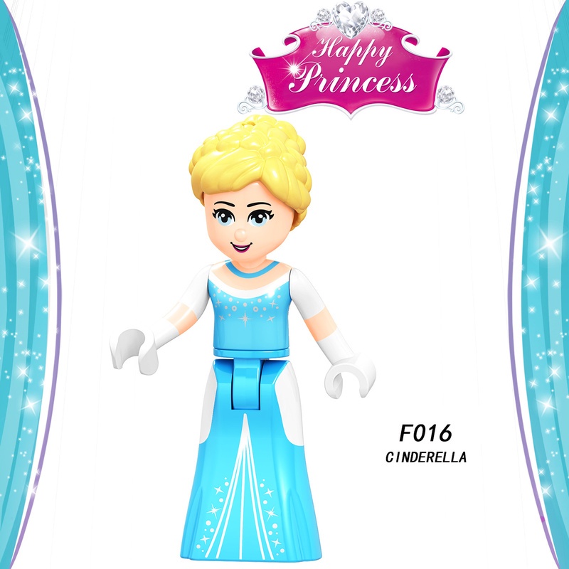 Mainan Figurin Mini Karakter Princess Cinderella Rapunzel Ariel Fairy Tale Untuk Hadiah Anak Perempuan