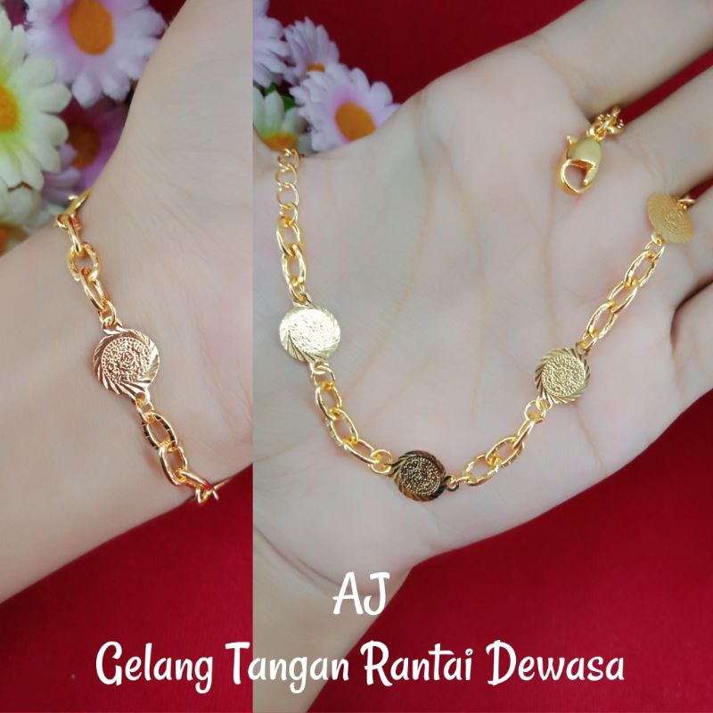 emas muda gelang tangan wanita dewasa emas 18k