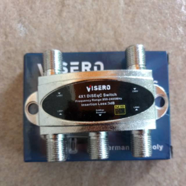 4x1 DiseqC Switch Disec Parabola 4 LNB 1 Receiver 4x1 LNB C/KU/S Band