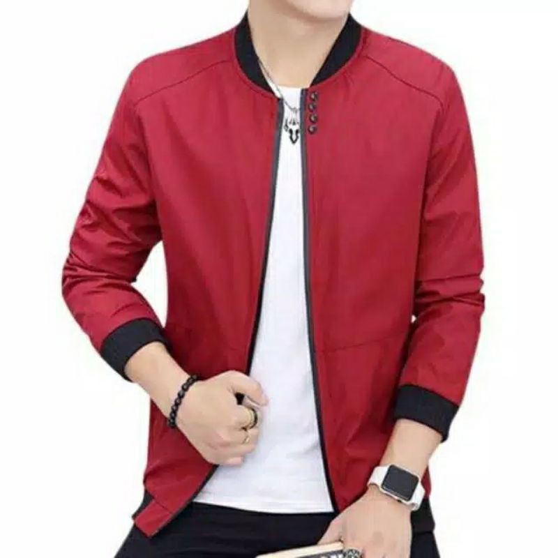 jaket casual/jaket pria semi bomber jn premium