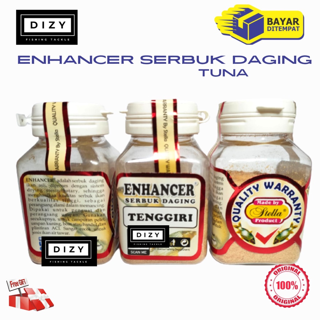 Enhancer Stella Serbuk Perangsang Umpan Ikan Aneka Aroma Tenggiri Cumi Chicken Tuna Udang Amisan 60g