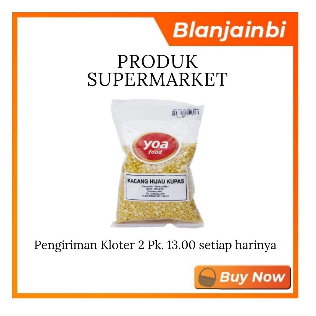 

Yoa Kacang Hijau Kupas