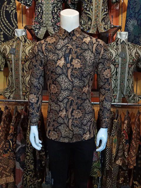 Kemeja Batik Slimfit Traditional Butik Top Brand //size Standar & Jumbo