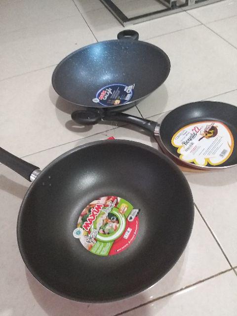 Wajan Penggorengan Teflon Maxim Hero Wok 28 Cm