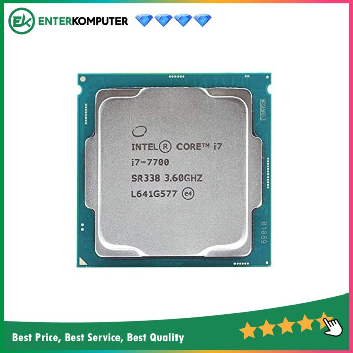 Intel Core i7-7700 3.6Ghz - Cache 8MB [Tray] Socket LGA 1151