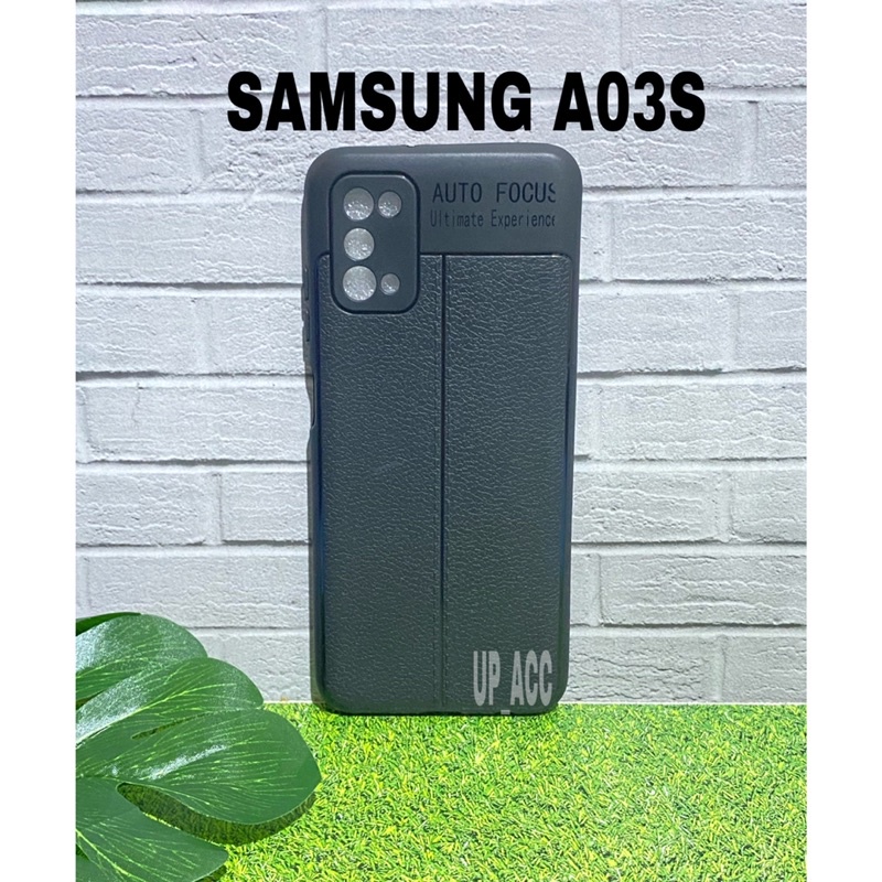 SAMSUNG A03S Autofokus Kulit Jeruk / Auto Fokus Silikon Tpu Hitam Protector Kamera