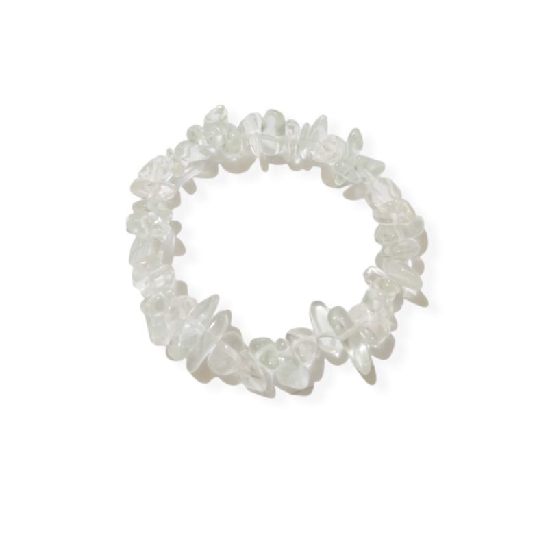 Gelang Quartz Crystal Elastis Batu Alam Bohemian Etnik Bracelet Ethnic Natural Stone Beads